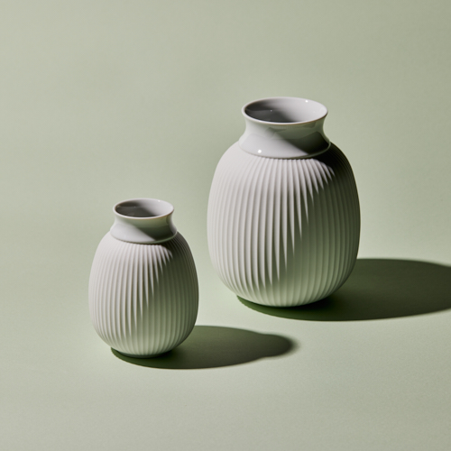 Lyngby Porcelain(リュンビューポーセリン)/Curve Vase H12 | 青山
