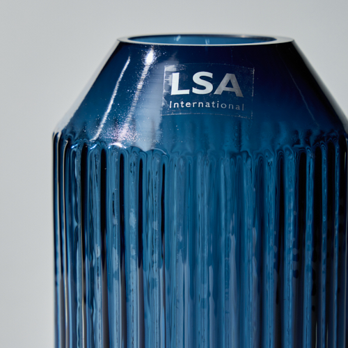 LSA(エルエスエー)/Rotunda Vase Sapphire H15